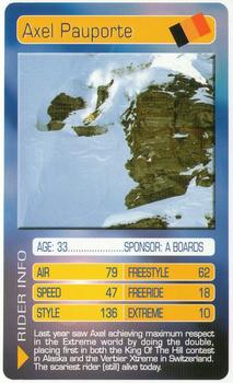 2003 Top Trumps Limited Edition Snowboarders #NNO Axel Pauporte Front